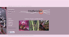 Desktop Screenshot of creafloristique.ch